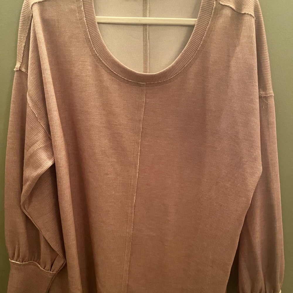 Elegant Scoop Neck Sweater - Beige